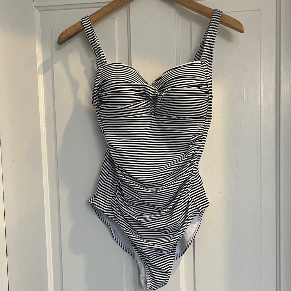 Striped One-Piece Swimsuit NWOT